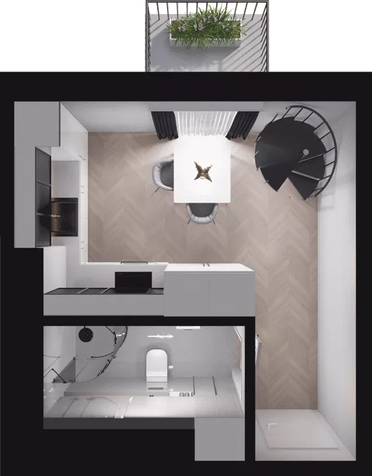 2 pokoje, mieszkanie 37,20 m², piętro 1, oferta nr C19, Dobka, Warszawa, Białołęka, Brzeziny, ul. Dobka z Oleśnicy 25