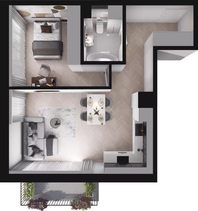 2 pokoje, mieszkanie 47,66 m², piętro 2, oferta nr D17, Dobka, Warszawa, Białołęka, Brzeziny, ul. Dobka z Oleśnicy 25