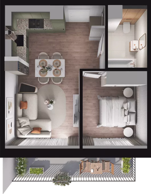 2 pokoje, mieszkanie 38,90 m², piętro 2, oferta nr D20, Dobka, Warszawa, Białołęka, Brzeziny, ul. Dobka z Oleśnicy 25