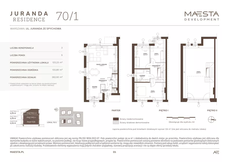 Dom 123,23 m², oferta nr 70_1, Juranda Residence, Warszawa, Białołęka, Brzeziny, ul. Juranda ze Spychowa 70