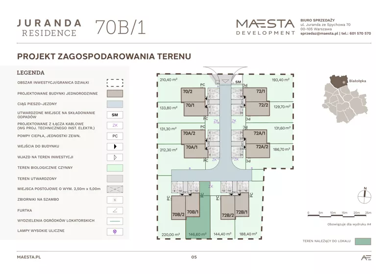 Dom 123,23 m², oferta nr 70B_1, Juranda Residence, Warszawa, Białołęka, Brzeziny, ul. Juranda ze Spychowa 70