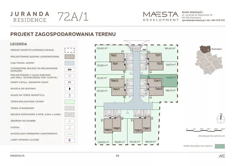 Dom 123,23 m², oferta nr 72A_1, Juranda Residence, Warszawa, Białołęka, Brzeziny, ul. Juranda ze Spychowa 70