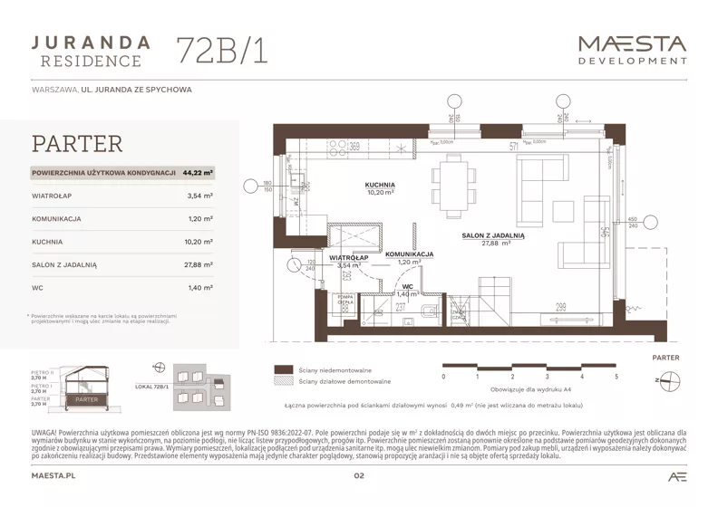 Dom 123,23 m², oferta nr 72B_1, Juranda Residence, Warszawa, Białołęka, Brzeziny, ul. Juranda ze Spychowa 70