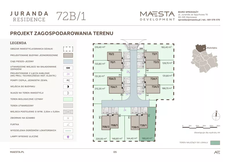 Dom 123,23 m², oferta nr 72B_1, Juranda Residence, Warszawa, Białołęka, Brzeziny, ul. Juranda ze Spychowa 70