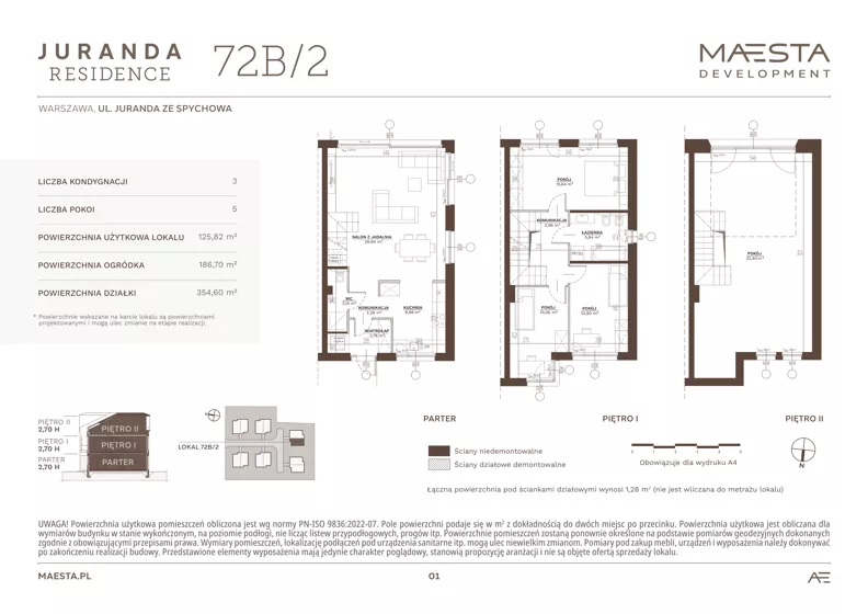 Dom 125,82 m², oferta nr 72B_2, Juranda Residence, Warszawa, Białołęka, Brzeziny, ul. Juranda ze Spychowa 70