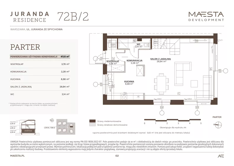 Dom 125,82 m², oferta nr 72B_2, Juranda Residence, Warszawa, Białołęka, Brzeziny, ul. Juranda ze Spychowa 70