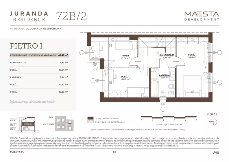 Dom 125,82 m², oferta nr 72B_2, Juranda Residence, Warszawa, Białołęka, Brzeziny, ul. Juranda ze Spychowa 70