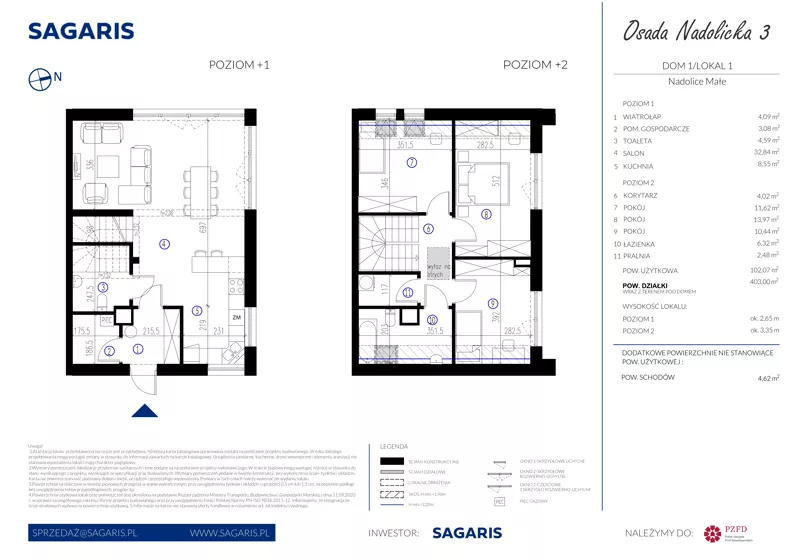 Dom 102,07 m², oferta nr 1_1, Osada Nadolicka 3, Nadolice Małe, ul. Wrocławska
