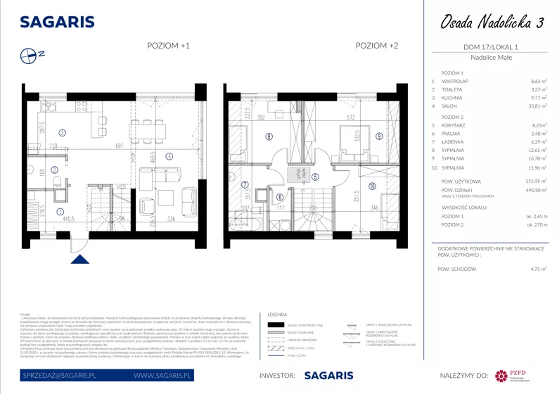 Dom 115,99 m², oferta nr 17_1, Osada Nadolicka 3, Nadolice Małe, ul. Wrocławska