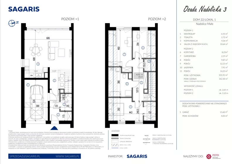 Dom 101,92 m², oferta nr 22_1, Osada Nadolicka 3, Nadolice Małe, ul. Wrocławska
