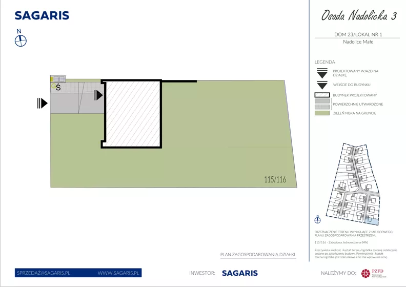 Dom 115,99 m², oferta nr 23_1, Osada Nadolicka 3, Nadolice Małe, ul. Wrocławska