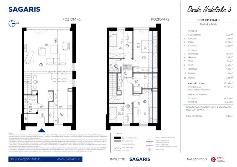 Dom 123,49 m², oferta nr 13_1, Osada Nadolicka 3, Nadolice Małe, ul. Wrocławska