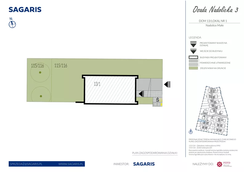 Dom 123,49 m², oferta nr 13_1, Osada Nadolicka 3, Nadolice Małe, ul. Wrocławska