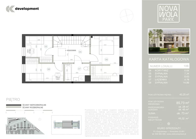 Dom 85,73 m², oferta nr 10B, Nova Wola Park II, Nowa Wola, ul. Przepiórki