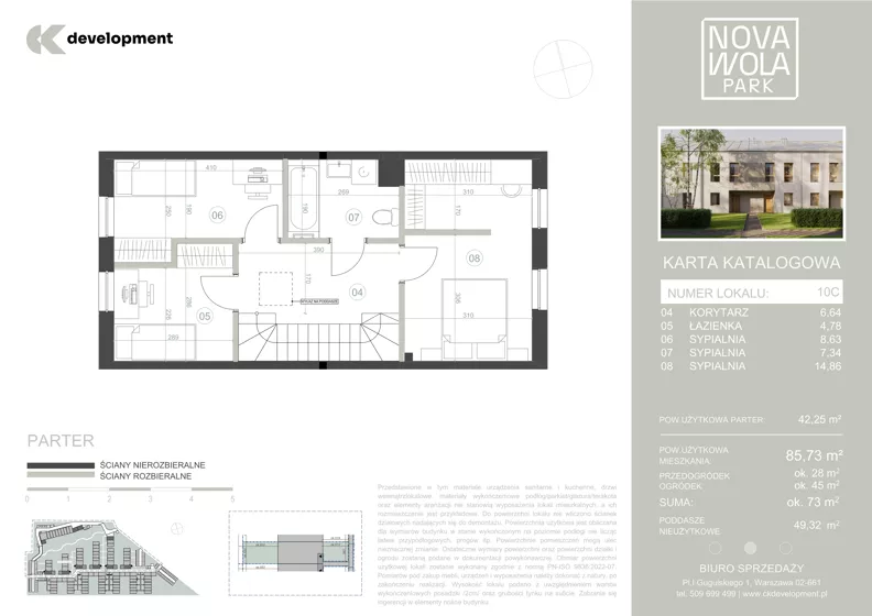 Dom 85,73 m², oferta nr 10C, Nova Wola Park II, Nowa Wola, ul. Przepiórki