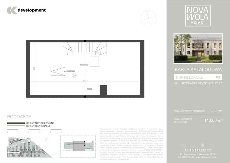 Dom 113,00 m², oferta nr 10D, Nova Wola Park II, Nowa Wola, ul. Przepiórki