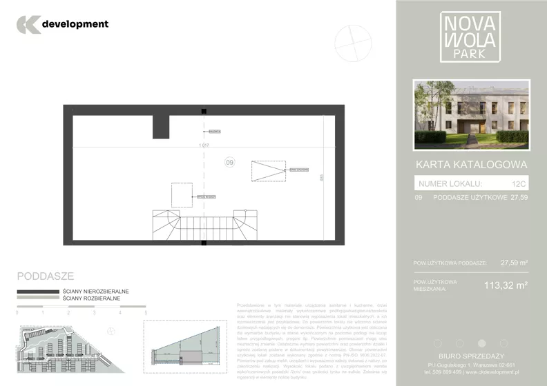 Dom 113,32 m², oferta nr 12C, Nova Wola Park II, Nowa Wola, ul. Przepiórki