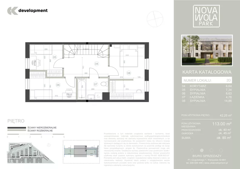 Dom 113,00 m², oferta nr 2D, Nova Wola Park II, Nowa Wola, ul. Przepiórki