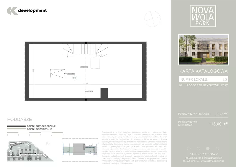 Dom 113,00 m², oferta nr 2D, Nova Wola Park II, Nowa Wola, ul. Przepiórki