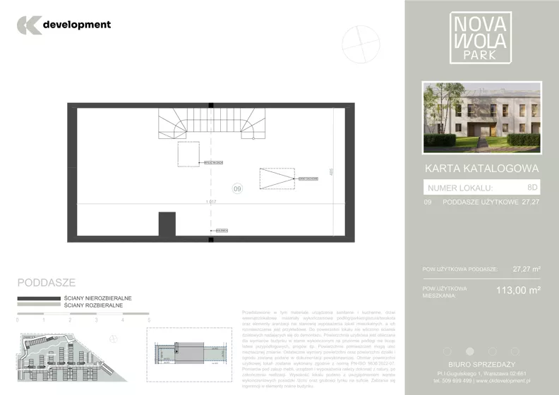Dom 113,00 m², oferta nr 8D, Nova Wola Park II, Nowa Wola, ul. Przepiórki