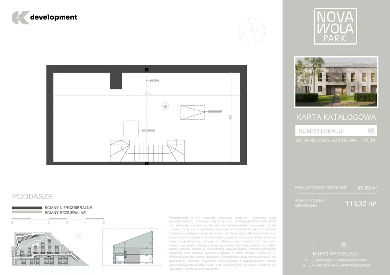 Dom 113,32 m², oferta nr 8E, Nova Wola Park II, Nowa Wola, ul. Przepiórki