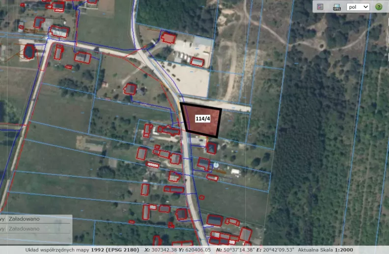 Działka 1 258,00 m², oferta nr , 838062, Chmielnik