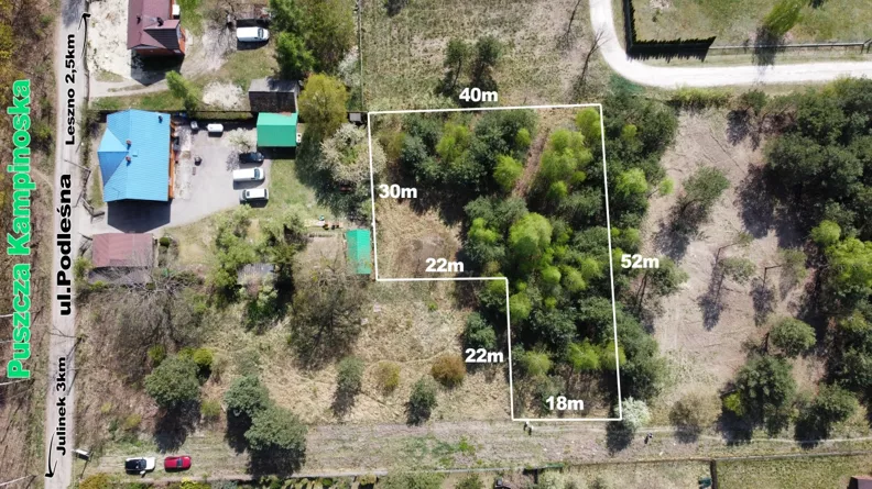 Działka 1 623,00 m², oferta nr , 836639, Marianów, Polna