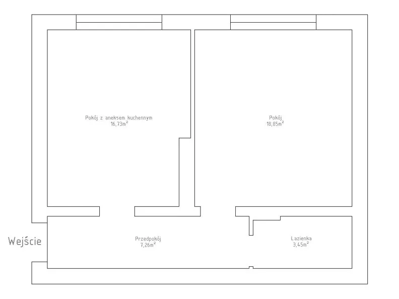 2 pokoje, mieszkanie 46,00 m², piętro 2, oferta nr , 835049, Rzeszów, Hetmańska