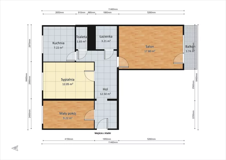 3 pokoje, mieszkanie 64,00 m², piętro 4, oferta nr , 835545, Ruda Śląska, Fiołków