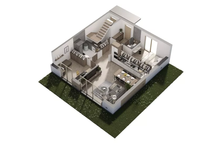 3 pokoje, mieszkanie 69,00 m², parter, oferta nr , 837737, Stachowo, Sadowa