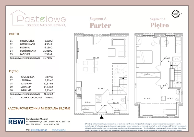 Dom 88,03 m², oferta nr 04/A , Pastelowe Osiedle nad Głuszynką, Czapury, ul. Gromadzka