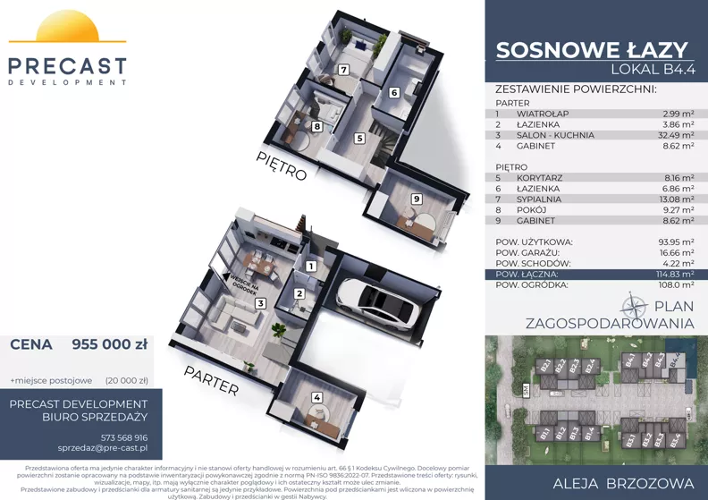 Dom 93,95 m², oferta nr B4.4, Osiedle Sosnowe Łazy, Łazy, ul Cicha
