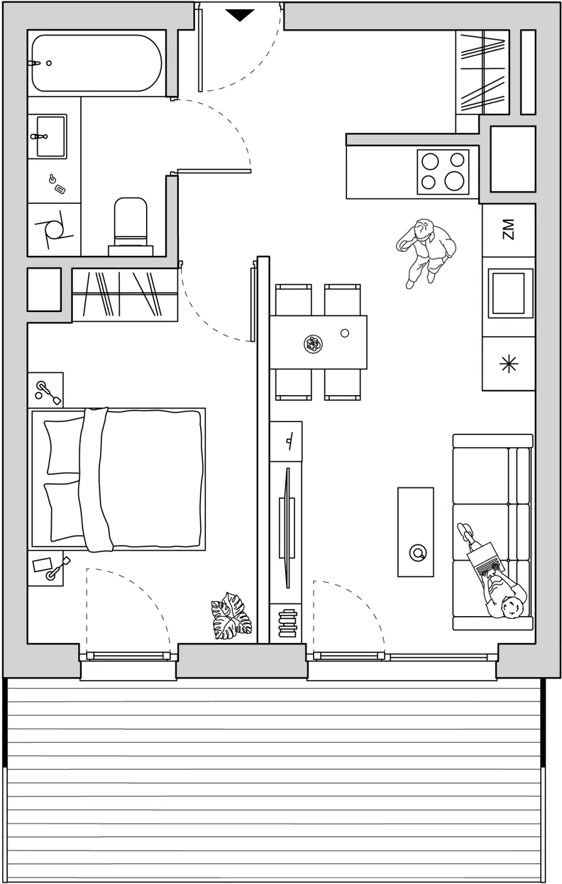 2 pokoje, apartament 36,85 m², piętro 6, oferta nr A/CO-M35, Cosmo, Chorzów, Centrum, Klimzowiec, ul. Astrów 10