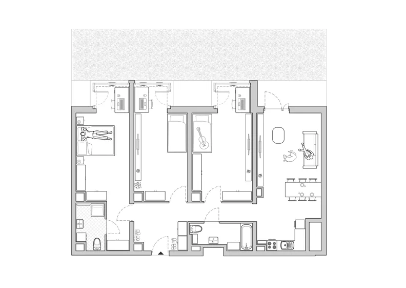 4 pokoje, apartament 111,17 m², parter, oferta nr A/BP-M13, Baja Piaśniki, Świętochłowice, ul. Sudecka 10