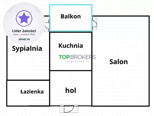 2 pokoje, mieszkanie 46,00 m², piętro 6, oferta nr , TB#572486, Warszawa, Jana Iii Sobieskiego