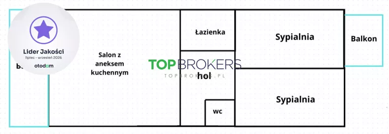 3 pokoje, mieszkanie 60,00 m², piętro 4, oferta nr , TB#317874, Warszawa, Jana Iii Sobieskiego