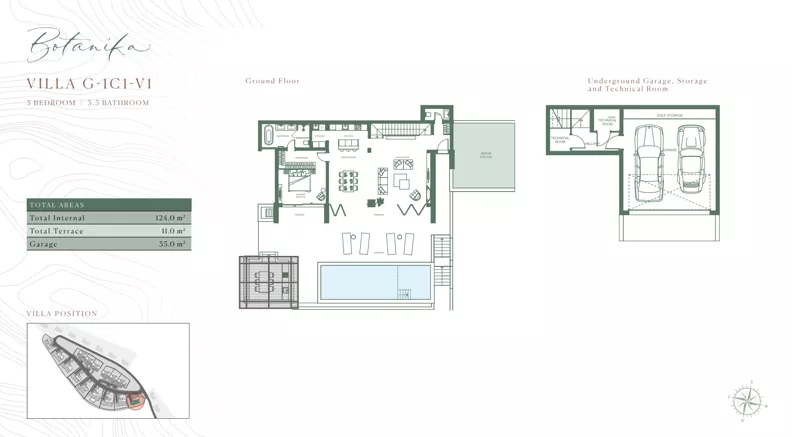 Dom 352,00 m², oferta nr G/1C1/V1, Golf Villas by Luštica Bay, Tivat, Radovici