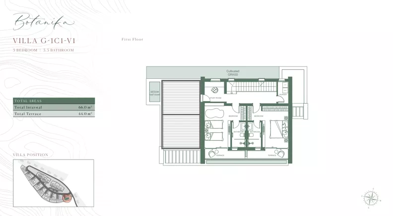 Dom 352,00 m², oferta nr G/1C1/V1, Golf Villas by Luštica Bay, Tivat, Radovici