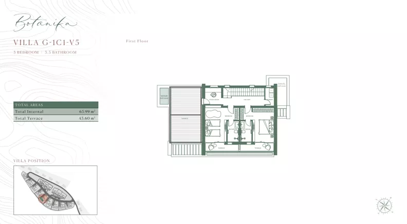 Dom 352,00 m², oferta nr G/1C1/V5, Golf Villas by Luštica Bay, Tivat, Radovici