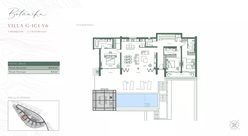 Dom 275,00 m², oferta nr G/1C1/V6, Golf Villas by Luštica Bay, Tivat, Radovici