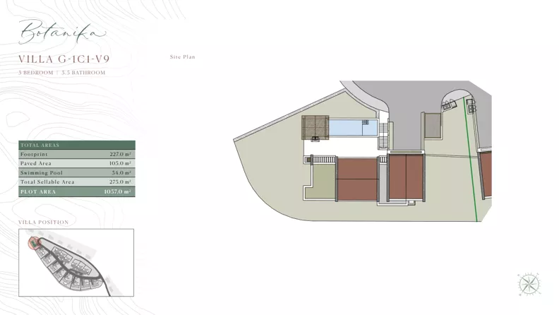 Dom 275,00 m², oferta nr G/1C1/V9, Golf Villas by Luštica Bay, Tivat, Radovici