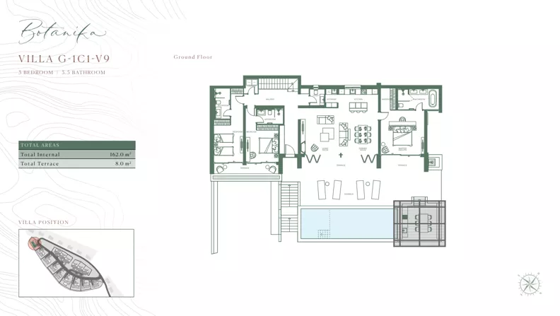 Dom 275,00 m², oferta nr G/1C1/V9, Golf Villas by Luštica Bay, Tivat, Radovici