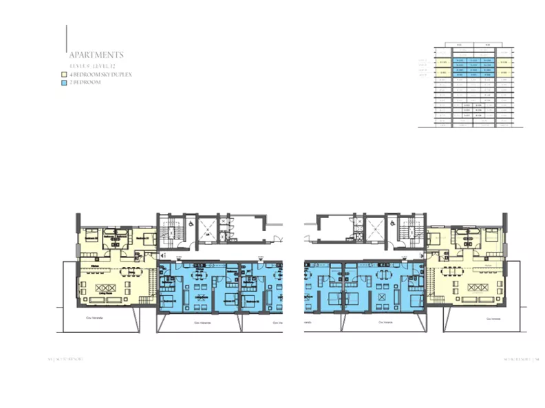 2 pokoje, mieszkanie 95,60 m², piętro 9, oferta nr B-902, Soho Resort, Pafos