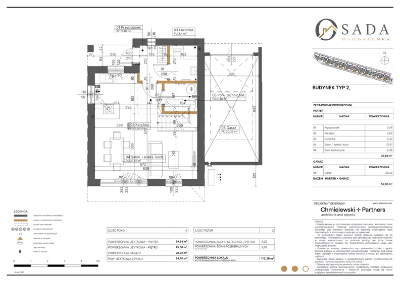 Dom 113,29 m², oferta nr 40, Osada Magdalenka 2 - etap II, Słomin, ul. Biedronki