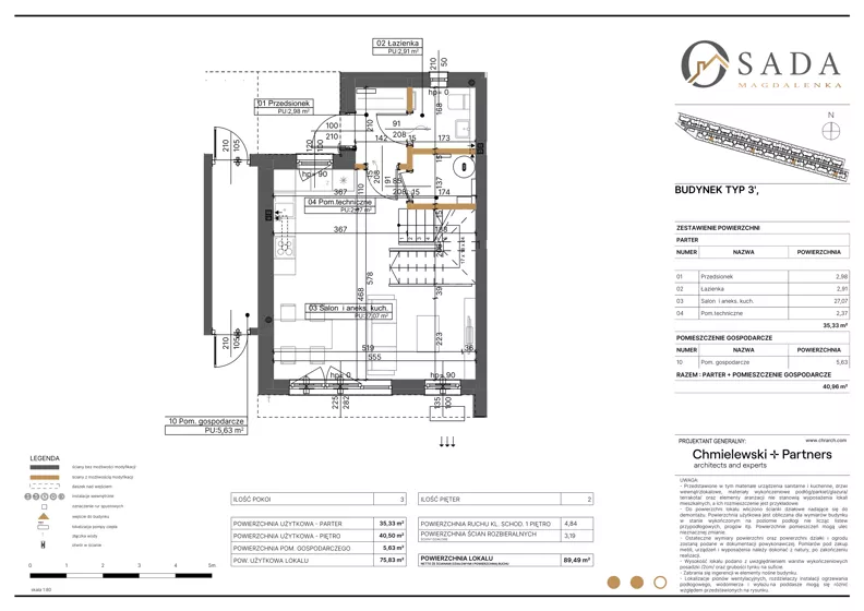 Dom 89,49 m², oferta nr 43, Osada Magdalenka 2 - etap II, Słomin, ul. Biedronki