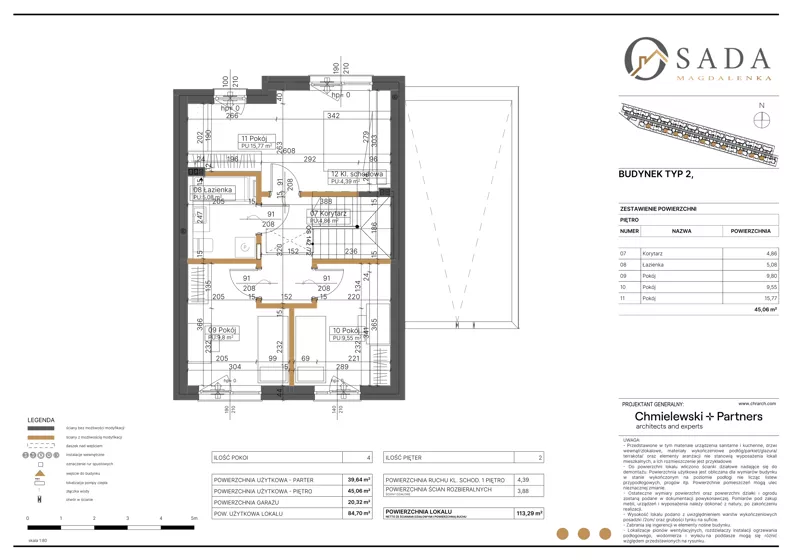 Dom 113,29 m², oferta nr 44, Osada Magdalenka 2 - etap II, Słomin, ul. Biedronki