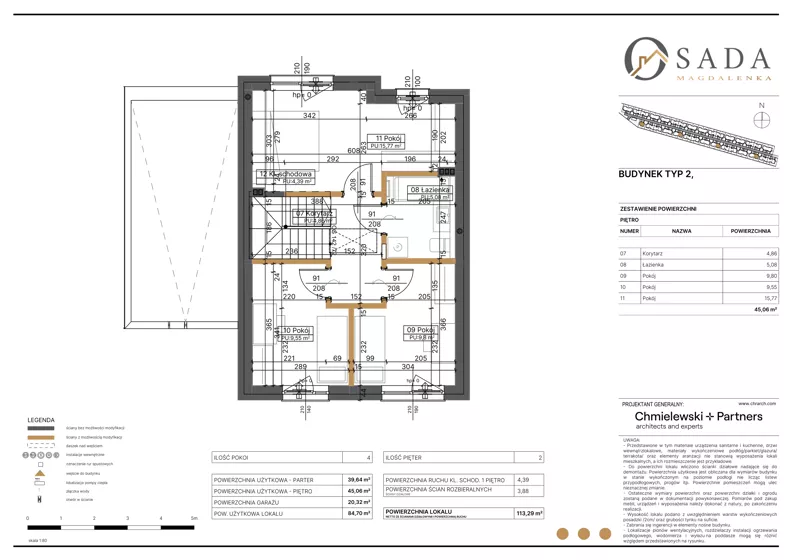 Dom 113,29 m², oferta nr 45, Osada Magdalenka 2 - etap II, Słomin, ul. Biedronki