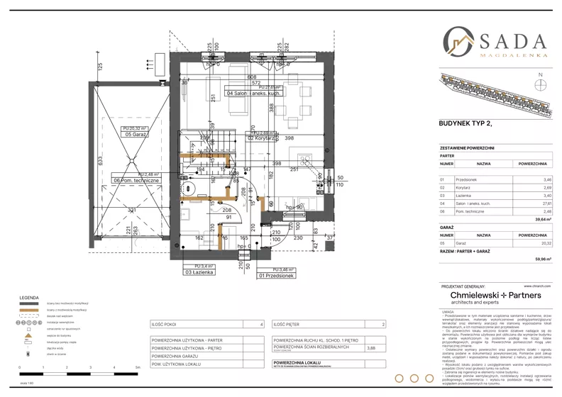 Dom 113,29 m², oferta nr 68, Osada Magdalenka 2 - etap II, Słomin, ul. Biedronki