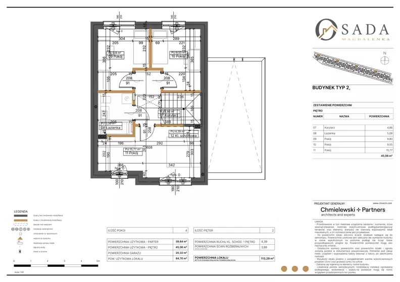 Dom 113,29 m², oferta nr 71, Osada Magdalenka 2 - etap II, Słomin, ul. Biedronki