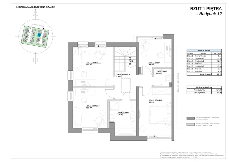 Dom 124,87 m², oferta nr 12, Riva Verde, Otwock, ul. Chrobrego